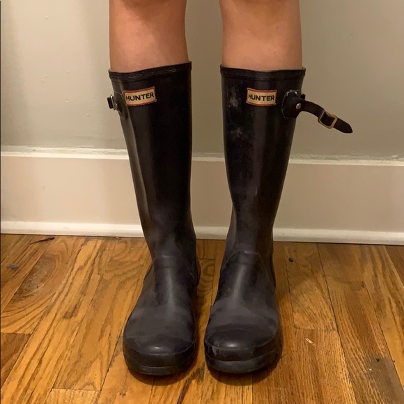Hunter Shoes - BLACK HUNTER BOOTS